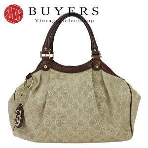 Gucci Handbag Sukey Canvas Beige GG